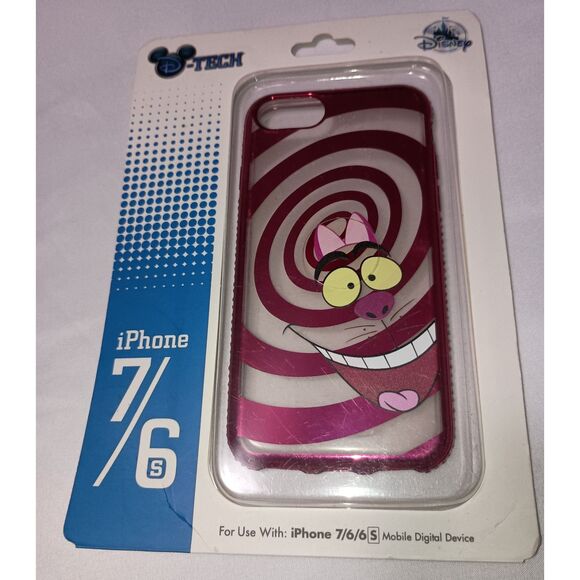 DISNEY PARKS: Pink iPhone 6/7 Case (Alice in Wonderland - Cheshire Cat) (NWT) - Picture 1 of 4
